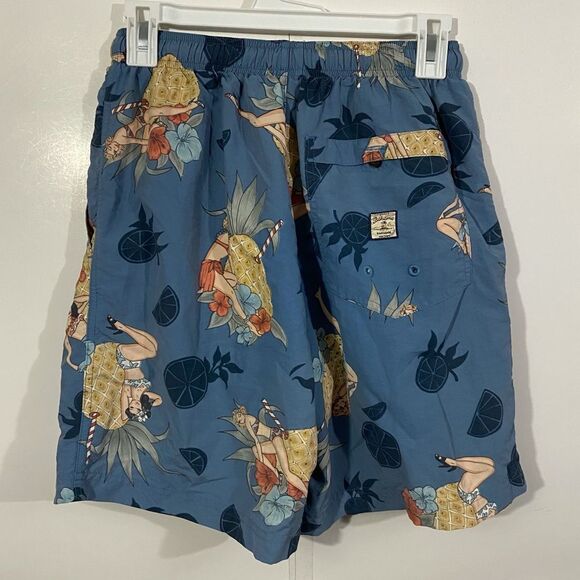Tommy Bahama Pineapple Graphic Print Swim Trunks - Picture 2 of 5